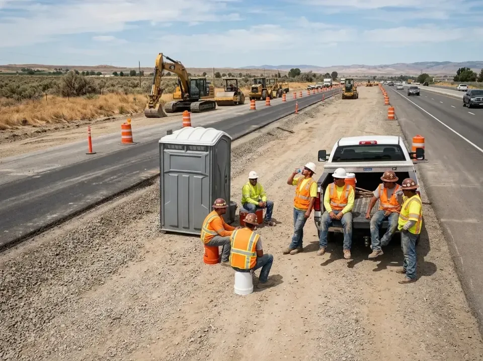 highway-road-construction-crew-007 — frequently asked questions, Porta Potty and Restroom Rentals in Lincoln Beach, OR